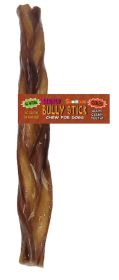 12 Inch Braided Bully Stick with Scoochie Cigar Band/UPC