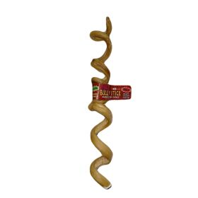 12 Inch Spiral Bully Stick with Scoochie Cigar Band / UPC