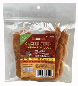 4 Ounce Chicken Jerky in Peggable Bag