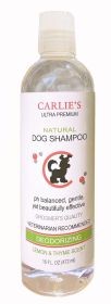 Carlies Ultra-Premium Deodorizing Dog Shampoo, Lemon & Thyme Scent