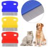 1 Pcs Stainless Steel Comb Portable Grooming Flea Removal