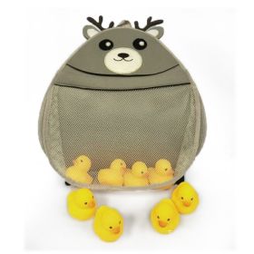 Fat Bear Bath Toy Organizer Bathroom Toys Storage Net Quick Dry Mesh Bag for Bathtub Holder