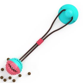 Pet Molar Bite Toy with Suction Cup Interactive Dog Rope Toys Rubber Ball Cleaning Teeth Treat