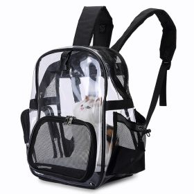 Breathable Transparent Travel Carrier Pet Backpack Weight up To 10lbs