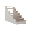 7-Tier Pet Stair, Portable Ramp, Ladder with Felt Pad, Non-Slip High Bed