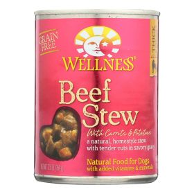 Wellness Dog Food - Beef with Carrot and Potatoes - Case Of 12 - 12.5 Oz.