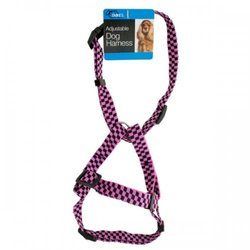 Fashion Pink Adjustable Nylon Dog Harness (pack of 12)