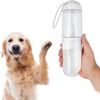 Portable Dog Water Bottle Dispenser Pack of 40 White Pet Water Bottles, Durable ABS