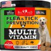 Flea and Tick Prevention Chewable Pills for Dogs Flea Treatment Complex Multivitamin