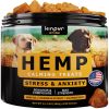 Natural Calming Chews for Dogs with Hemp Oil and Valerian Root Hip and Joint Health Duck Flavored