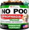 No Poo Chews Coprophagia Stool Eating Deterrent Prevent Dog from Eating Poop with Probiotics & Enzymes