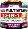 Dog Multivitamin Chewable with Glucosamine Dog Vitamins and Supplements Senior & Puppy