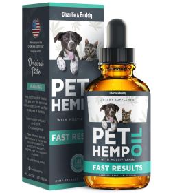 Hemp–Oil Dogs Helps Pets with Anxiety Stress It Calms Sleep & Supports Mood