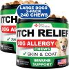 2 Pack Dog Allergy Chews Itch Relief Allergy Support Immune Health