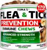 Flea and Tick Prevention for Dogs Chewables 170 Treats Natural Dog Flea and Tick Treatment