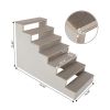 7-Tier Pet Stair, Portable Ramp, Ladder with Felt Pad, Non-Slip High Bed