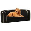 Foldable Dog Sofa Black 28.7"x26.4"x10.2" Plush Washable Cushion