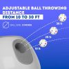 White Automatic Dog Ball Launcher Machine; Automatic Tennis Ball Thrower