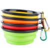 Travel Dog Bowl Foldable Water Bowl 4Pcs Silicone Collapsible