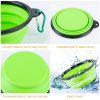 Travel Dog Bowl Foldable Water Bowl 4Pcs Silicone Collapsible