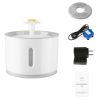 2.4L Automatic Dog Water Fountain Electric LED Dispenser Ultra Silent Auto Off