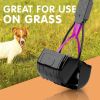 Portable Dog Pooper Scooper 23"; Pink Mini Plastic Durable Pooper Scooper Foldable