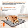 Pet Heating Pad Electric Mat Waterproof Adjustable Warming Blanket