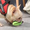 Food Dispenser Puppy Chewing Training Squeaky Leakage Ball Teething Toy Rubber Ball