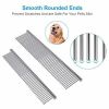 2 Pack Dog Combs Stainless Steel Teeth; Removing Tangles and Knots