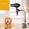 Hair Dryer 360 Degrees Rotatable Hands-Free Stand Aluminum Alloy Gooseneck Grooming Table