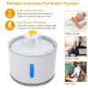 2.4L Automatic Dog Water Fountain Electric LED Dispenser Ultra Silent Auto Off