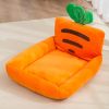 Pet Bed For Dog & Cat; Carrot Shaped Cat Bed; Adorable Dog Bed For Indoor Dogs; Cute Dog Sofa