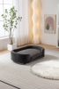 Scandinavian Elevated Dog Bed Sofa with Solid Wood legs and Black Bent Wood Back