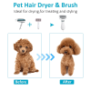 Pet hair comb hair dryer 2 and 1 pet supplies Pet hair Dryer with Slicker Brush; pet grooming