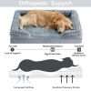 Bolster Dog Sofa Bed with Waterproof Lining & Non-Skid Bottom