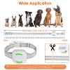 Waterproof Electric Dog Training Collar Rechargeable Dog Receiver with Light Beep