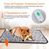 6x17.7in Pet Heating Pad Electric Mat Waterproof Adjustable Warming Blanket