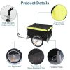 Foldable Bicycle Cargo Wagon Trailer Two-Wheel Bike Cargo Wheel Removable Cover