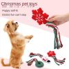 3pcs Christmas training dog teeth cleaning knot cute cartoon bite toys