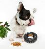 Dog Chew Tires, Durable Natural Rubber Chew Resistant Toy Treat Feeder Dispenser