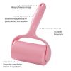 Replaceable Rolls Handle Sticky Roller Tearable Adhesive Hair Remover Kit with Handle