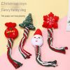 3pcs Christmas training dog teeth cleaning knot cute cartoon bite toys