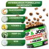 Hemp Hip and Joint Support Supplement for Dogs Joint Chews with Chondroitin MSM Hemp Oil