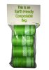 Recyclable Eco-Friendly Pet Waste Bags - Dispenser and 2 Pack of Rolls