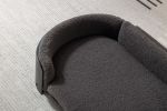 Scandinavian style Elevated Dog Bed Solid Wood legs and Black Bent Wood Back, Cashmere Cushion