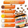 Omega 3 for Dog Skin and Coat Supplement Fish Oil for Dogs Chews Allergy Itch Relief