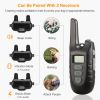 Dog Training Collar IP67 Waterproof Rechargeable Shock Collar w/ 1640FT Remote Range Beep Vibration