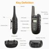 Dog Training Collar IP67 Waterproof Rechargeable Shock Collar w/ 1640FT Remote Range Beep Vibration