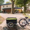 Foldable Bicycle Cargo Wagon Trailer Two-Wheel Bike Cargo Wheel Removable Cover