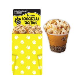 Dump Bin of Scoochzilla 9.5-inch Puppy Popcorn 50 Pieces